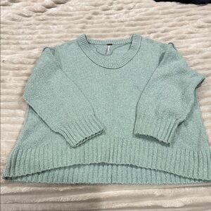 Free People Soft Mint Women's Crew Neck Sweater
